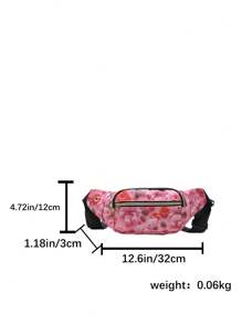 New Versatile Waist Pack For Women, Casual Crossbody Bag With Multiple Zipper Pockets, Mobile Phone Pouch, Sports Shoulder Bag