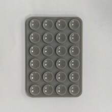 1 buc Mâner de telefon din silicon, Ventuză cu două fețe cu 24 de ventuze, Multifuncțional Pătrat Autoadeziv Antiderapant, Mâner de telefon, Mâner adeziv pentru telefon, Suport adeziv pentru telefon, Telefon adeziv