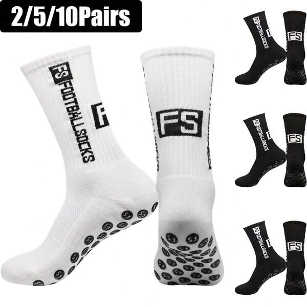 4 أزواج من الجوارب المضادة للانزلاق للأولاد والبنات مناسبة لكرة القدم والسلة والراجبي وركوب الدراجات والجري والرياضات التنفسية