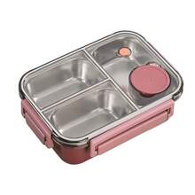 Fiambrera de acero inoxidable para hombres/mujeres, fiambreras con vajilla, recipiente para alimentos de 850ML para picnic, trabajo, exteriores - Multicolor - Ver 14