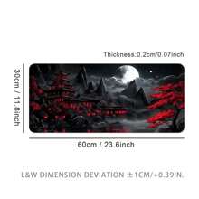 Bai Yue Gu Lou Extra Large Mouse Pad, Gaming Desk Mat, Big Size Keyboard Pad, Washable, Anti-Slip Rubber Base, Locked Edges, Gift Mouse Pad, Desktop Protector, Study Desk Mat, Multiple Sizes Available, Computer Keyboard Pad, Laptop Pad, School Supplies,Back To School