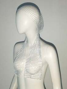 1 peça 65 cm brilhante strass decoração feminina chapéus escolares lenço de cabeça rave boate bonés