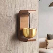 1-3 piezas Campanas de viento de estilo vintage de aleación de cobre para interiores, con cinta adhesiva resistente, reloj colgante de metal, campana de alarma de entrada y campanas colgantes decorativas