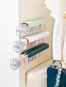 1 hộp đựng tất treo tường, ba màu, chất liệu PET, loại ngăn kéo trong suốt, kéo ra, có thể điều chỉnh dạng lưới, hộp đựng đồ lót, hộp đựng túi đựng rác treo tường, áo ngực, phòng tắm, phòng ngủ, nhà, ký túc xá hộp đựng đồ dùng cho phụ nữ, đồ dùng du lịch thiết yếu, lưu trữ đồ dùng ký túc xá khi quay lại trường - Nhiều màu - Xem 7