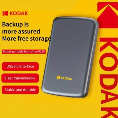 Portable External Hard Drive P150 - 500 GB/1 TB USB 3.0, Featuring Fast Data Transfer, Stability, And Durability. It Is Ideal For Backup And Storage