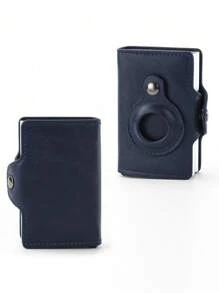 1pc Men's Anti Lost AirTag Wallet Carbon Fiber Card Holder Compatible With Apple AirTag, Gift/Father's Day Air Tag Case Card Holder Wallet, Business Card Holder, Credit Card Holder, Men's Mini Wallet, Card Wallet, RFID Wallet.