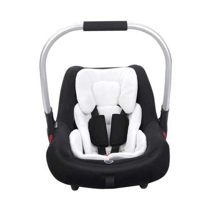 1 pieza Cojín para cochecito de bebé, Almohadilla de inserción para asiento de coche, Forro de asiento suave y cómodo de malla de peluche, Apto para cochecitos de bebé, cunas, tronas, reversible y lavable a máquina.