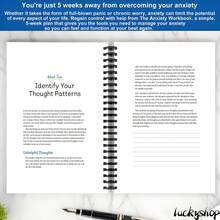 焦虑练习册：克服焦虑、停止担忧、结束恐慌的五周计划，情绪调节技巧与应对策略，螺旋装订笔记本，适合日常使用和返校礼物，学校用品，返校 - 彩色 - 查看 4