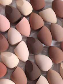Medium Size Beauty Egg 6-Piece Set, Foundation Mixed Beauty Sponge, Flawless Liquid, Cream And Powder, Multi-Color Makeup Sponge, Dry And Wet All-Purpose Foundation Makeup Cream Without Latex, Suitable For All Skin Types.