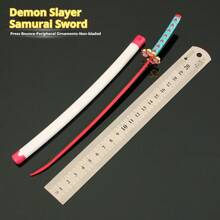 1pc Merchandise - Sword Model - Home Decor - Full Metal Model - Alloy Material - Kanroji Mitsuri Sword Model - New Launch Spring-Loaded Sword - Perfect Gift - Birthday Gift - Ideal Present - Surprise Gift - Holiday Gift - Seasonal Gift - Halloween Gift - Christmas Gift - Gift - Toy