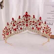1 peça de joia de liga de cristal com gota d'água, adequada para mulheres, casamento, feriado, aniversário, festa