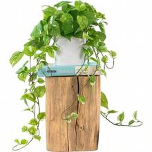 ROVALA Artificial Plants For Home Decor Indoor In Pot Fake Hanging Plants Realistic Faux Plants Indoor Fake Plants For Living Room Decorative Potted Plants For Bedroom Silk Pothos Light Green - 01LightGreen - View 1