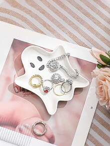 创意现代设计陶瓷首饰托盘、可爱陶瓷首饰展示件、装饰性首饰盘、项链和戒指托盘、工艺家居装饰糖果和零食盘 - 彩色 - 查看 5