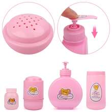 Baby Doll  Pretend Play Role Play Games Set With Baby Feeding Accessories - Pink - View 3