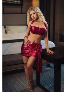 69.5LB Soft And Flexible Golden Skeleton TPE Adult Doll, Realistic Large Breasts In Various Poses, Intimate Play In Tight Channels, Private Delivery Is The Perfect Holiday Gift, Positioning Flexible Realistic Adult Dolls. High Quality Dolls Do Not Include Clothing