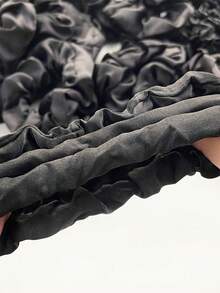 40 件女士发圈，简约时尚休闲可爱女孩风格，涤纶面料发饰套装，纯色布发圈，弹性发圈，适合日常、办公室、通勤、马尾辫夹，大号和小号卷发圈，健身配件，发圈，发饰，马尾辫夹，发圈，发橡皮筋