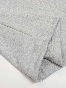 Plus Size Women's Round Neck Casual Short Sleeve T-Shirt, Fashionable For Summer - Grey - View 5