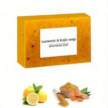 Lemon Turmeric Cookie Soap - Honey Glow Lemon Turmeric Cookie Soap For Face And Body - Yellow - View 7
