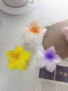 6 Pezzi Fermagli per capelli con fiore a 5 petali per donne, fermagli per capelli alla moda per vacanze al mare, per la parte posteriore della testa