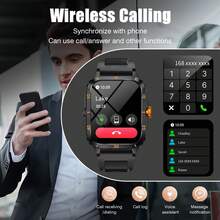 Smartwatch With Wireless Calling/Dialing, Multiple Sports Modes, Unisex, Information Reminder, Fitness Tracker, Compatible With IOS/Android - Multicolor - View 7