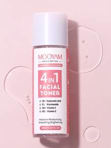 MOOYAM 120ml Tónico facial hidratante de niacinamida - Nutrición profunda con ácido hialurónico, vitamina C y E - Suave, reconfortante, firme, hidratante y blanqueador para mujeres, todo tipo de pieles, apto para viajes