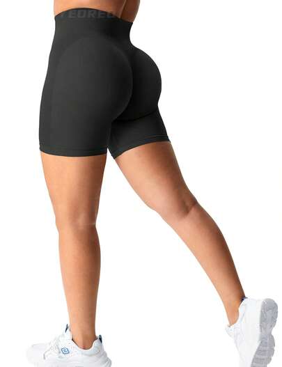 YEOREO Sport Shorts For Women Booty Scrunch Gym Shorts Workout Fitness Running Yoga Seamless Sport Leggings Short