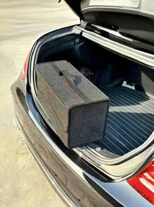 1 pieza Caja de almacenamiento de equipaje para coche de color negro, accesorios para coche. Caja de almacenamiento plegable de fieltro portátil para coche, caja de almacenamiento de herramientas para coche, opciones de múltiples tamaños