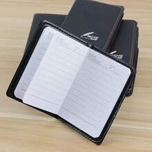 3pcs Pocket Notebooks - 58 Pages Mini Notepad Handbook, Written In English, Faux Leather Cover With Embossed Details