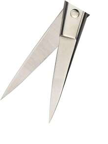 Tijeras de belleza profesionales de acero inoxidable finas, rectas y puntiagudas para el cuidado personal, eliminación del vello facial y recorte de orejas, nariz y cejas