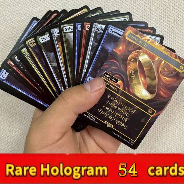 MTG 54pcs Black Core Magic The Gathering Cards P9 Dual Land Fetch Land Shock Lands Proxy Cards