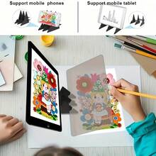 Optical Drawing Board Sketching Tool, Acrylic Comics Reflection Tracing Line Drawing Painting Board Table Copy Pad, Optical Image Drawing Board - Black - View 6