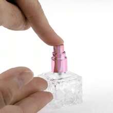 Elegant Square Perfume Bottle For Bathroom 1 Pc