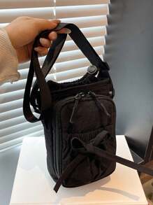 Crossbody Bag For Men, Versatile, Lightweight, Sports And Leisure, Water Bucket Bag, Neutral And Fashionable Water Bottle Bag, Commuting Bag, Cycling Bag, Simple Shoulder Bag, Mobile Phone Bag Side Bag