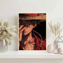 1pc Anime Poster, Suitable For Home Bedroom, Kitchen, Living Room, Bathroom, Hotel Cafe, Office And Other Spaces Decoration, High-Quality Art, Bedroom Wall Decor | Fashionable Poster | High-Quality Unframed Decorative Painting - Multicolor - View 3