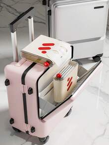 1pc Customized Facial Mask Storage Box, Home Refrigerator Storage Box With Lid, Countertop Organizer Bin, Vanity Makeup Skincare Mask Storage Container - one-size - View 6