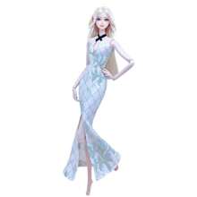 1 套手工制作时尚娃娃衣服，适合 11.5 英寸娃娃时尚紧身裤，1/6 娃娃服装，娃娃配饰，30 厘米娃娃裙（不包括娃娃）