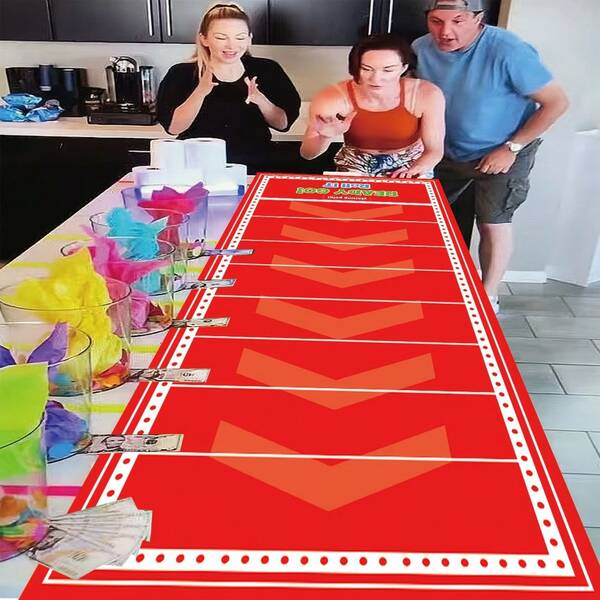 1pc Scroll & Score Family Game Table Runner For Competitive Party Game Game Night, Car Gatherings Birthday, Christmas, Anniversaries, Parties & Festivals For Team Building, Family Gatherings, Friend Parties & Festival Events Party Game Table Runner