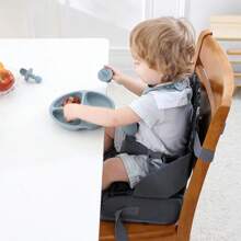 1pc Foldable Baby Booster Seat Cushion, Portable Height-Increasing Cushion For Kids, Non-Slip Toddler Dining Chair Booster