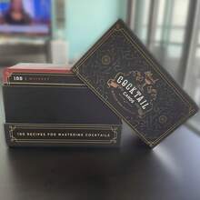 100 Cocktail Recipes Card - Master The Mix With Ease, Perfect For Home Entertainment And Professional Use, Cocktail Cheat Sheet | Vibrant Design | Durable Cardstoc - Black - View 3