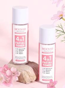 MOOYAM 120ml Tónico facial hidratante de niacinamida - Nutrición profunda con ácido hialurónico, vitamina C y E - Suave, reconfortante, firme, hidratante y blanqueador para mujeres, todo tipo de pieles, apto para viajes