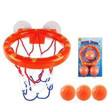 Juguetes de baño: Aro de básquetbol para bañera para bebés, niños pequeños, niños y niñas, 3 pelotas sin agujeros, juguetes de baño libres de moho y ventosa fuerte, juguetes de baño y ducha divertidos