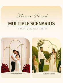 Metal Arch Frame For Wedding Backdrop, Suitable For Wedding, Birthday Party, Graduation Ceremony, Banquet Decoration And Event Decoration - Gold - View 5