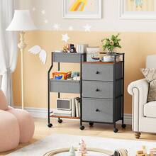 2026 Hot Spring & Summer New Arrival Baby Diaper Caddy Organizer, 3-Tier Rolling Utility Cart With Dividers & Drawers, Sturdy & Easy Assembly, Mobile Storage Cart With Wheels For Nursery, Bedroom & Changing Table – Ideal For Holidays, Daily Gifting & Leisure Activities – New Model - Xám - Xem 6