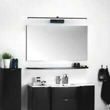 LED Modern Rechargeable Wall Sconce Battery Operated Mirror Light Home Decor Fixtures Set Wall Lights Home Decor Fixtures For Living Room With Remote Control, Dimmable/Night-Light/Memory, Black Modern Wireless LED Sconce Luxury Home Decor For Living Room Led Wall Sconce Hallway Bedroom 40CM/60CM(1/2 Packs 4000mAh)