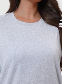 SUPEKYKO Women's Plus Size Short Sleeve T-Shirt - Loose Fit Active Top For Gym, Yoga & Casual Wear | All-Season Comfort