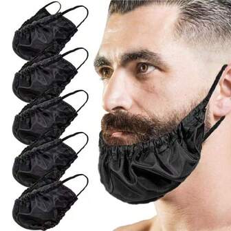 1pc Men's Beard Cover, Beard Apron, Reusable Beard Bib, Prevents Mess, Suitable For All Seasons