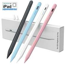 Gmobi Stylet tactile pour iPad, crayon Apple Pencil avec rejet de la paume et fonction d'inclinaison, chargement rapide USB-C. Compatible avec iPad Pen pour iPad 6-10, iPad Pro 11/12,9", M4, iPad Air 3/4/5/6, iPad Mini 5/6 [Batterie au lithium intégrée de 90 mAh]