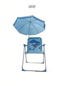 Silla infantil plegable playa camping portatil con sombrilla tapasol - Multicolor - Ver 3