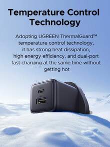 UGREEN 双端口 20W GAN 快速充电器 USB A USB C 适配器适用于 Android 手机，兼容 15 16 Pro Max、14 Pro Max 13 Pro Max 12 手机充电器快速充电高输出功率 - 英規插(220-240V) - 查看 8