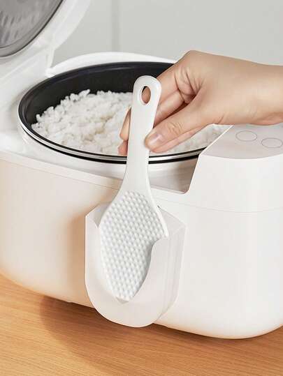 1pc Kitchen Ladle Holder, Suction Cup Spoon Rest Rack For Rice Cooker, Ladle & Soup Spoon Hanger, Household Utensil Storage